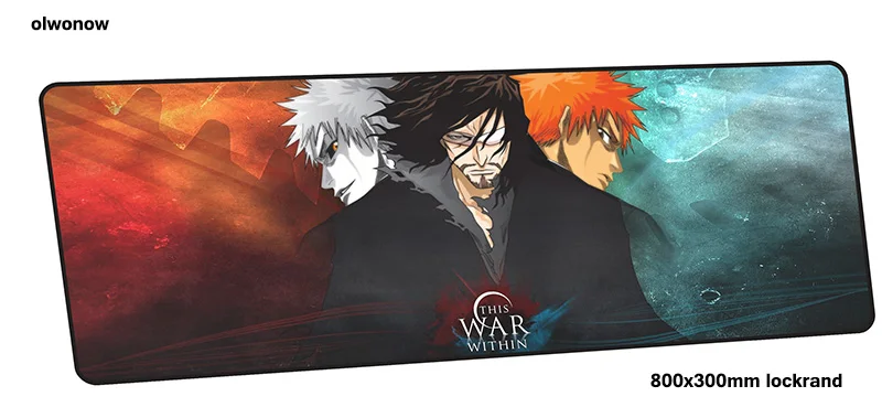 BLEACH Коврик для мыши 80x30 см Модный игровой коврик для мыши большой геймерский коврик HD игровой с узором компьютерный стол padmouse клавиатура большие игровые коврики