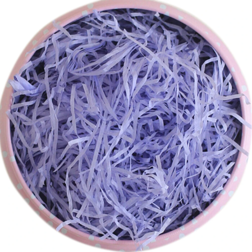 dark purple 100 г/упак. многоцветная модная корзина для бумаги с измельченными краями, измельченная бумажная корзина, наполнитель «Трава», подарок для свадебной вечеринки - Цвет: dark purple