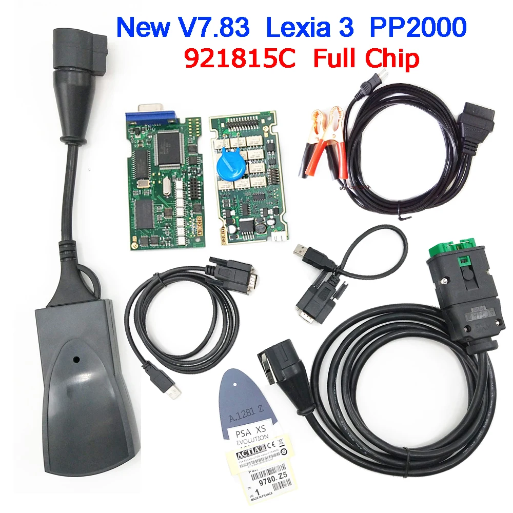Новый Lexia3 PP2000 V7.83 полный чип Diagbox сканер прошивки 921815C для Citroen/Peugeot Lexia-3