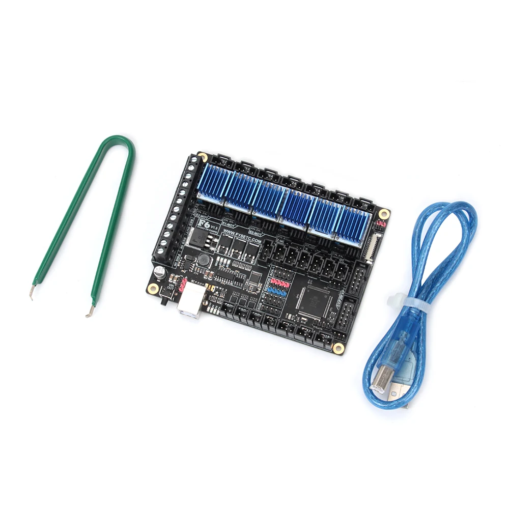 Материнская плата FYSETC F6 V1.3+ 6 шт. TMC2100/TMC2208v1.2/TMC2130v1.2/DRV8825/S109/A4988/ST820 VS SKR V1.3