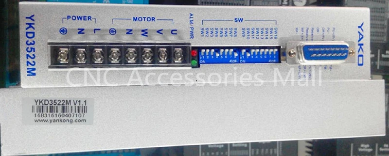 32-битный шаговый двигатель YAKO YKD3522M AC110V-220V 5A 400 кГц для 3-фазного шагового двигателя