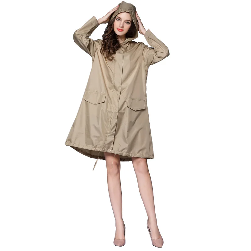 7 цветов плащ Стильный для женщин улицы дождя пончо куртка с капюшоном