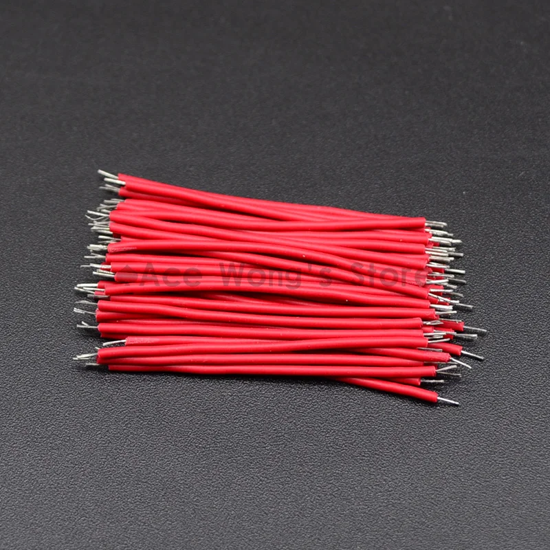 100 шт./лот Оловянная макетная плата кабель для пайки ПП 24AWG 5 см Fly Перемычка провода кабель оловянные проводящие провода 1007-24AWG разъем провода