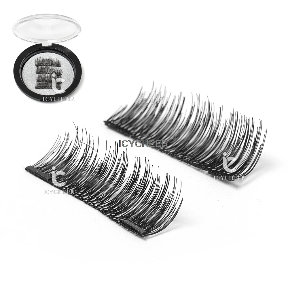 Косметика ICYCHEER 3D двойной магнит Магнитный искусственный глаз|eyelash extension|fake