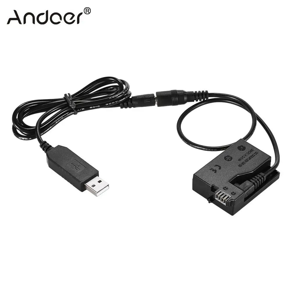 

Аккумуляторная батарея Andoer с зарядным устройством постоянного тока, запасной USB-кабель адаптера для зеркального фотоаппарата Canon EOS 550D 600D 650D...