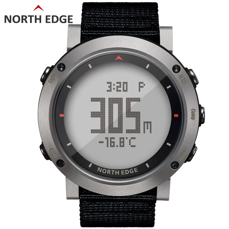 Мужские спортивные цифровые часы NORTH EDGE для бега плавания альтиметр барометр