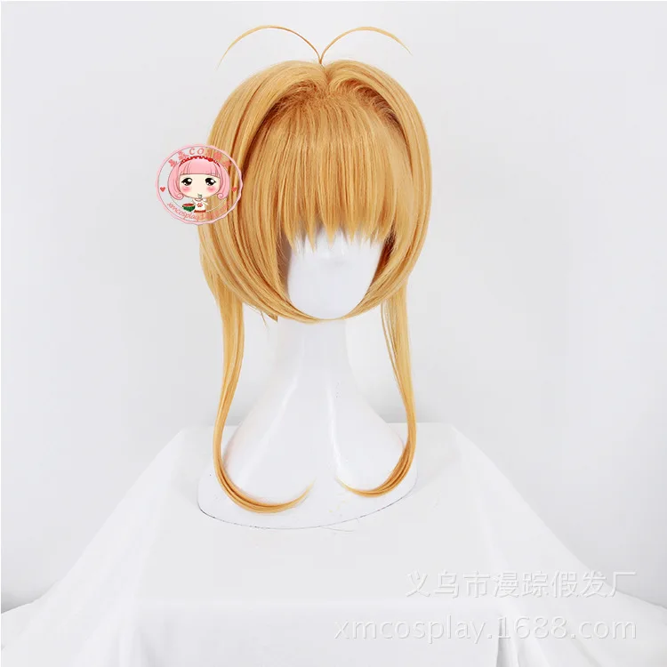 Аниме Косплей карта Captor Sakura KINOMOTO Сакура парик косплей чистая волосы Хэллоуин
