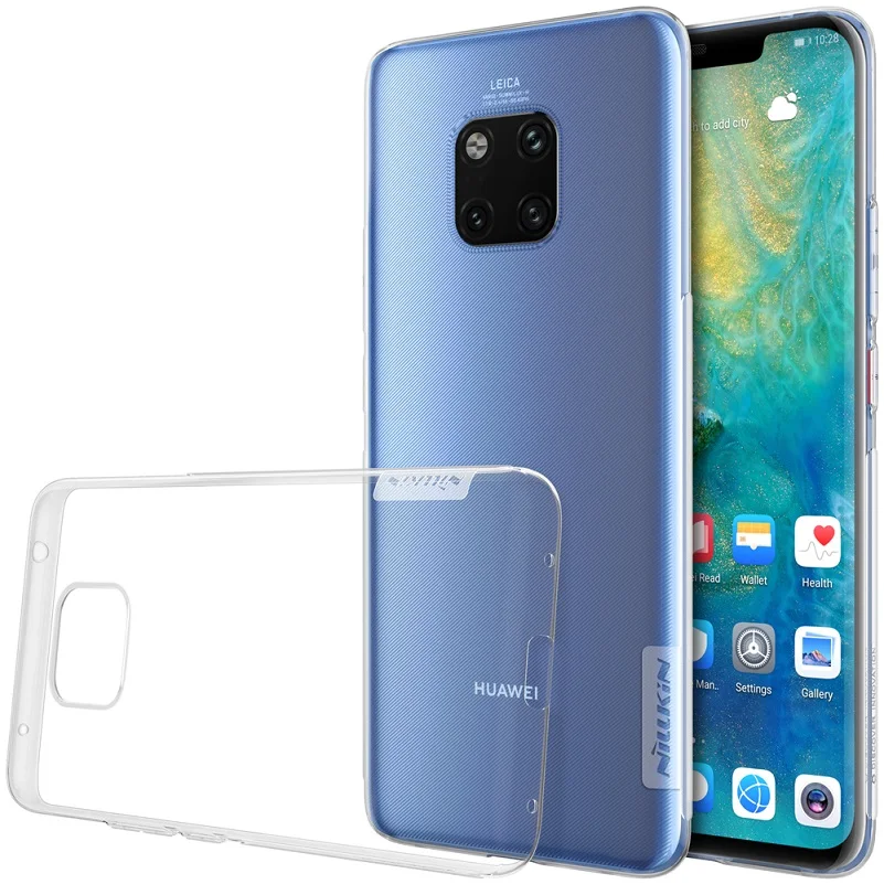 Для huawei mate 20 pro чехол Nillkin натуральный прозрачный мягкий кремний TPU Защитный для Pro