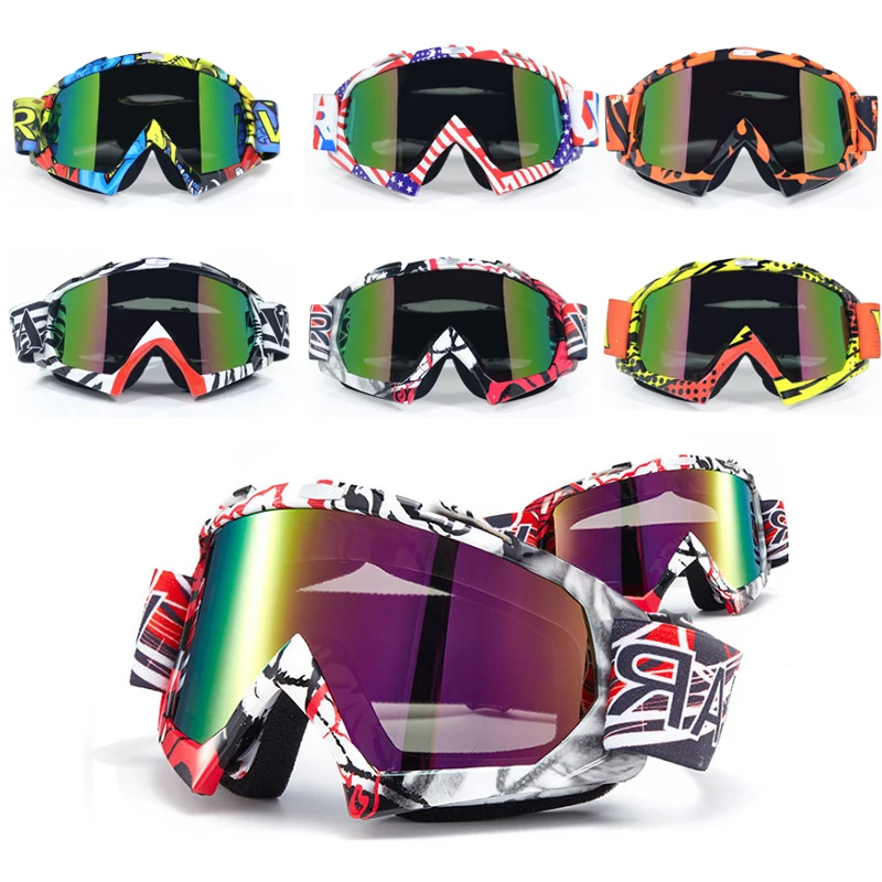 free shipping motocross helmet goggles gafas moto cross dirtbike motorcycle helmets glasses skiing skating eyewear | Автомобили и