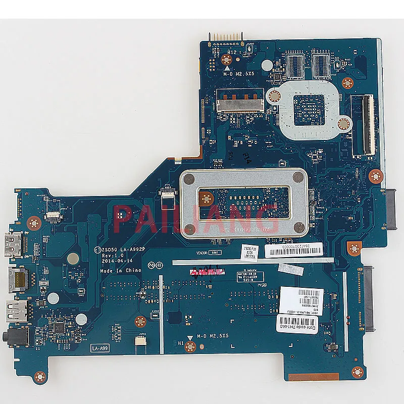 Материнская плата для ноутбука hp Pavilion 15-R 250 G3 I3 cpu PC материнская плата 780487-001 780487-501 ZS050 LA-A992P full tesed DDR3