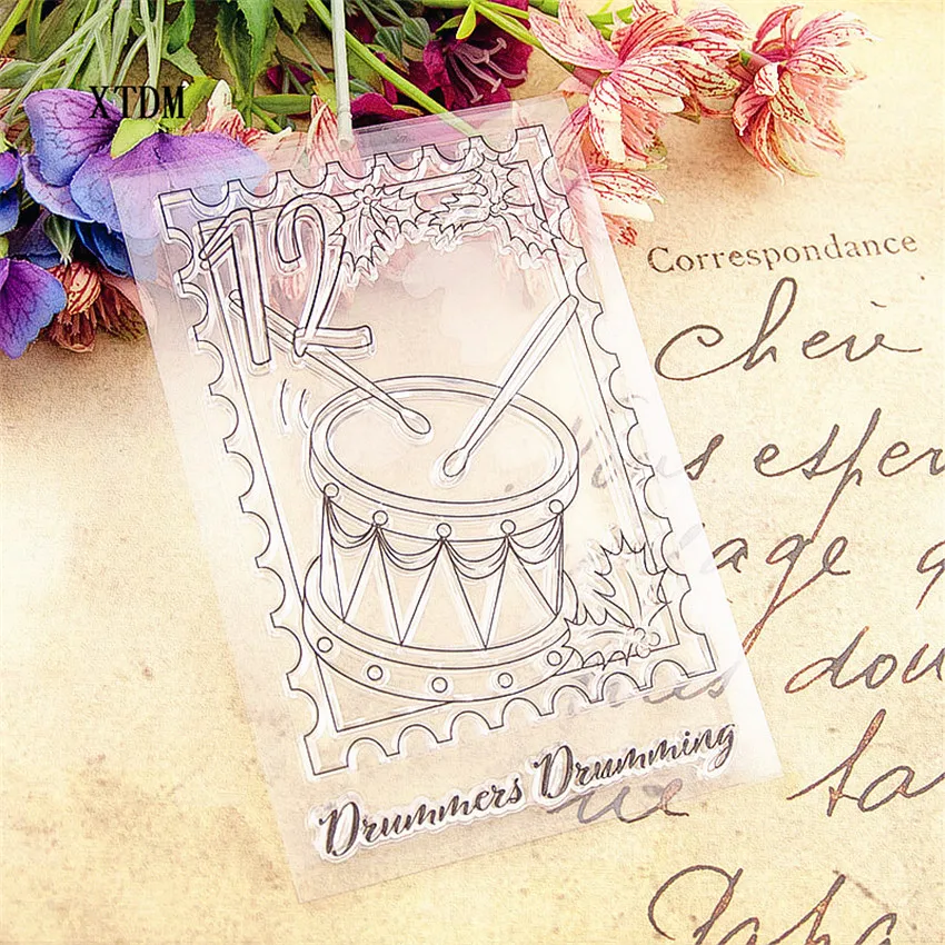 Хит продаж прозрачный штамп для барабана/силиконовый альбом скрапбукинга сделай