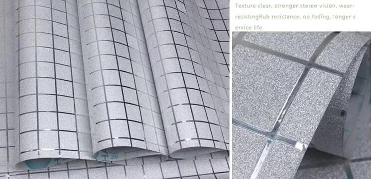 Beibehang 60 см x 200 см/rool ПВХ маслостойкая мозаика Ванная Комната Водонепроницаемые самоклеящиеся наклейки кухонная плитка обои