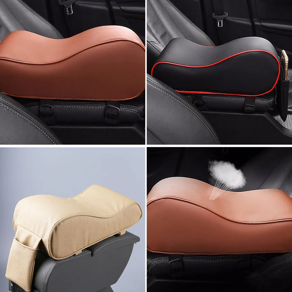 Car Armrest Box Mats Universal Pad PU Leather Central Memory Cotton Interior Accessories | Автомобили и мотоциклы