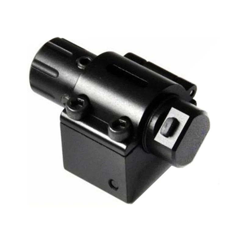 Лазерный прицел с красной точкой 20 мм матовый черный алюминиевый корпус для