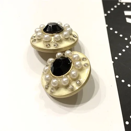 Белые жемчужные пуговицы CC для ткани юбки рубашки аксессуары сделай сам 10 шт. в