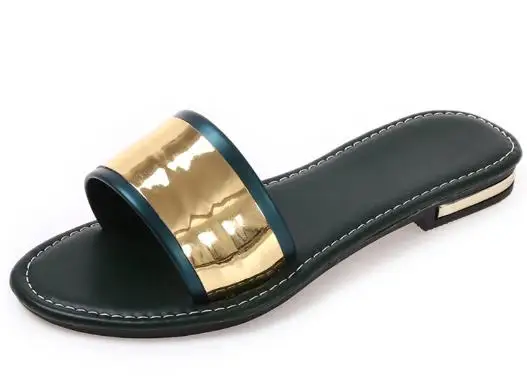 Пляж Тапочки 2017 Новые Летние Квартиры Сандалии Повседневная Обувь Bling Женщина