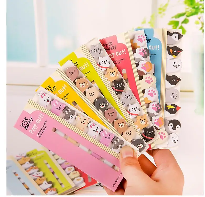 Милый каваи панда кошка Пингвин коготь кролик блокноты для заметок Sticky Notes школьные канцелярские принадлежности