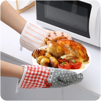 2 шт. милые Кухня Пособия по кулинарии микроволновая печь Перчатки с утолщенной