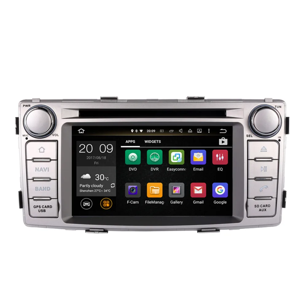 Магнитола для Toyota Hilux 4 Гб ОЗУ Android 8 0 стерео DVD видео мультимедийный плеер головное