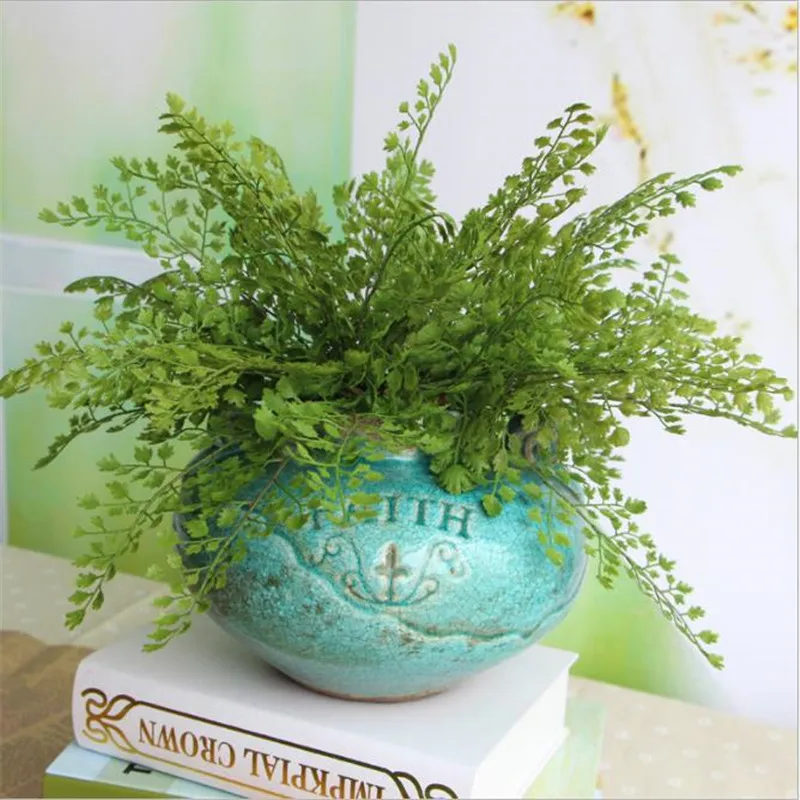 

Artificial Plant Grass Simulation Plant Leaf Creative Plastic Green Plant Home Bedroom Wedding Fake Green Plant Decoration