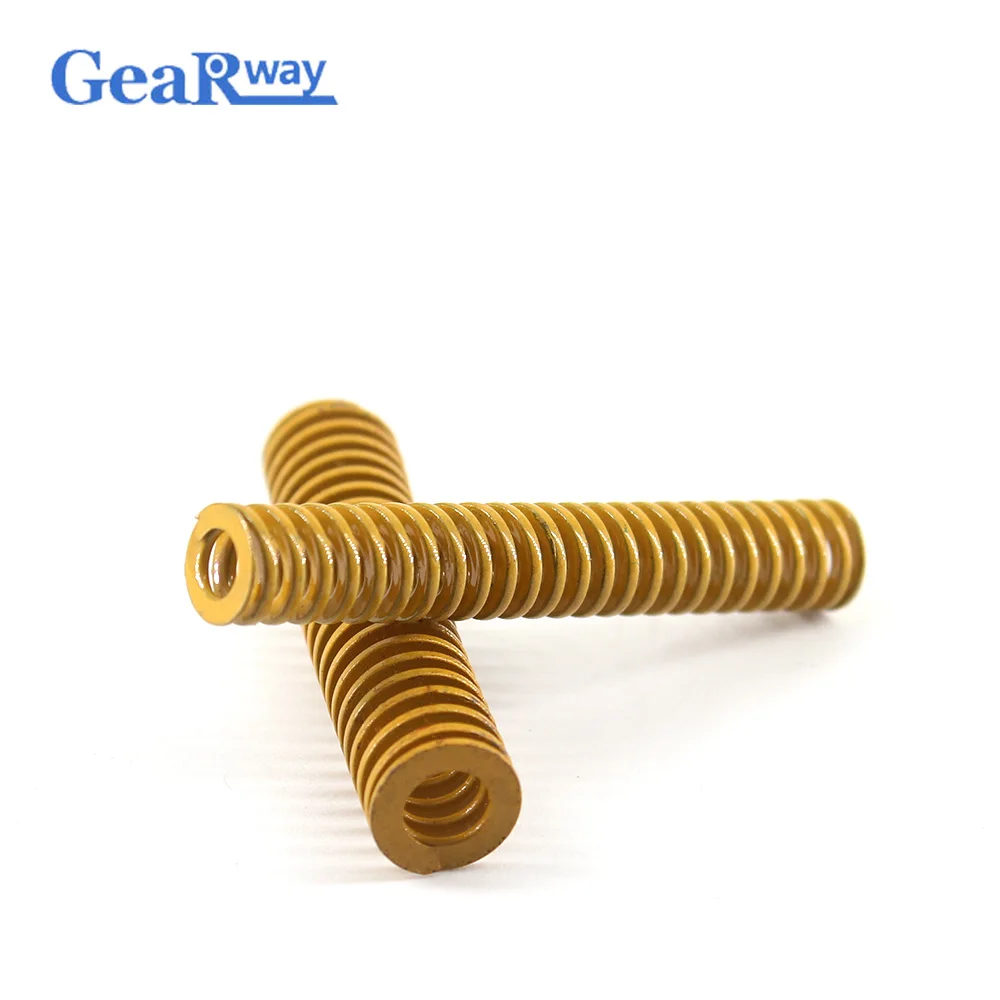 Жёлтая пружина для сжатия Gearway 58% коэффициент TF22x60/22x6 5/22x9 5/22/100 мм минимальная