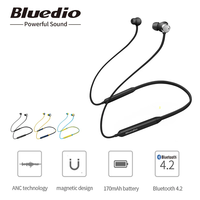 Bluedio TN в ухо спортивные Bluetooth наушники с активным шумоподавлением Беспроводная гарнитура Bluetooth наушники для телефонов
