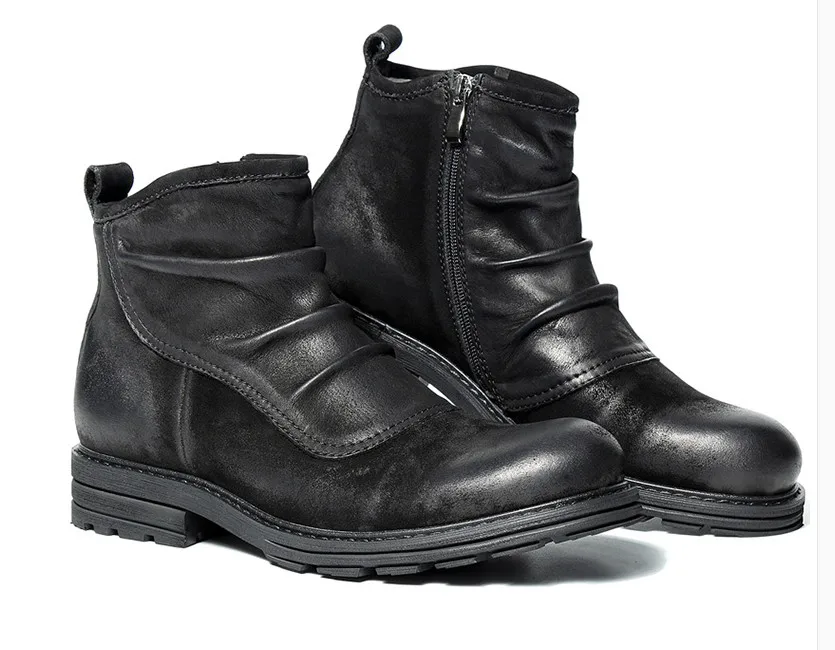 Новые стильные мужские кожаные ботинки Мужские Ботинки Martin в английском стиле с