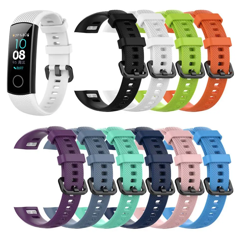Силиконовый смарт-браслет ремешок для Huawei Honor Band 4 бега браслет на запястье ремень