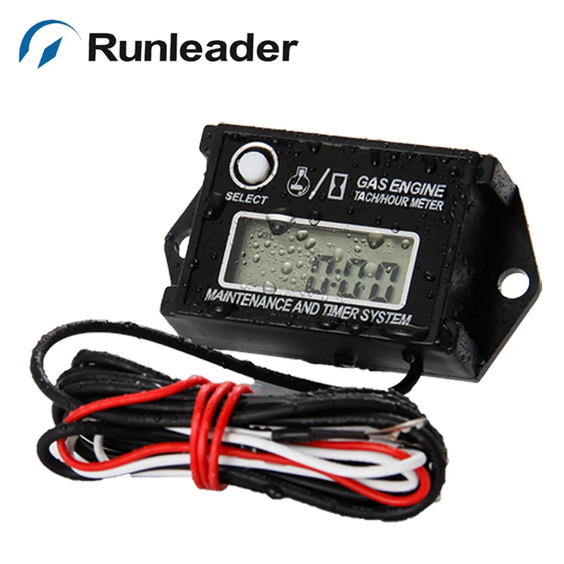 Runleader HM026A сбрасываемый RPM Тахометр Счетчик часов для ATV мотоцикл Quad гидроцикл