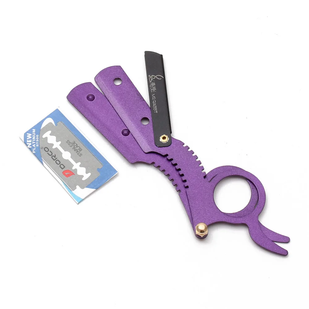 12.7cm 50Pcs Mr Rabbit Men Straight Barber Edge Steel Shaving Knife Hair Removal Tools Razor With Blade M6111 | Красота и здоровье