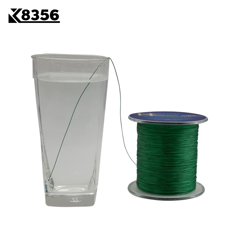 K8356 8 стойки PE плетеные лески 300 м PE многослойная Леска провода 22-78LB 328 ярдов Плавная материнская леска