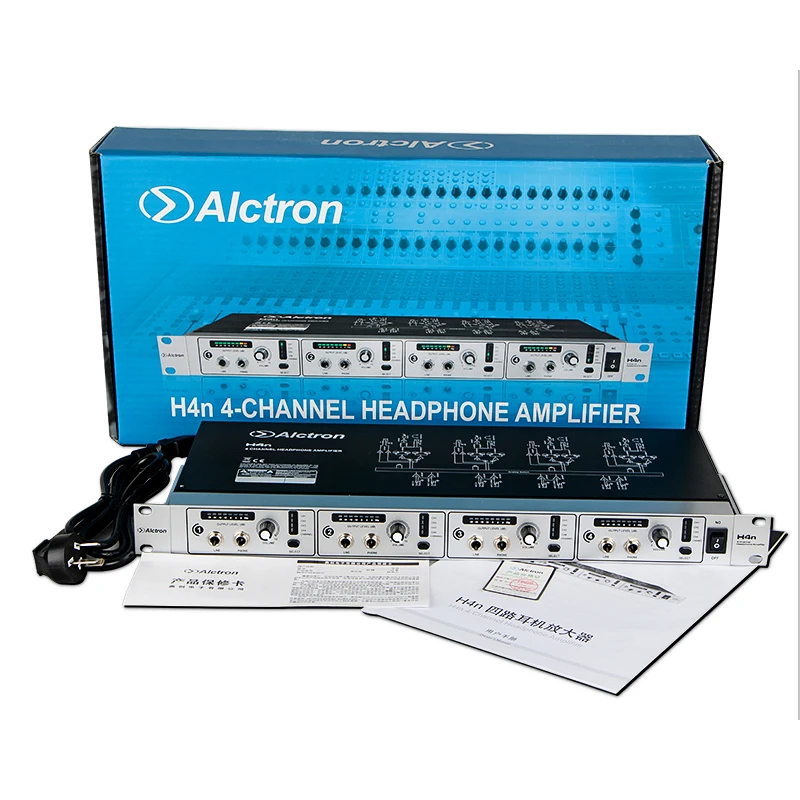 Alctron H4N Профессиональный высокой мощности 4 канала Усилитель для наушников, Pro Line распределения Системы, аудио линия усилители