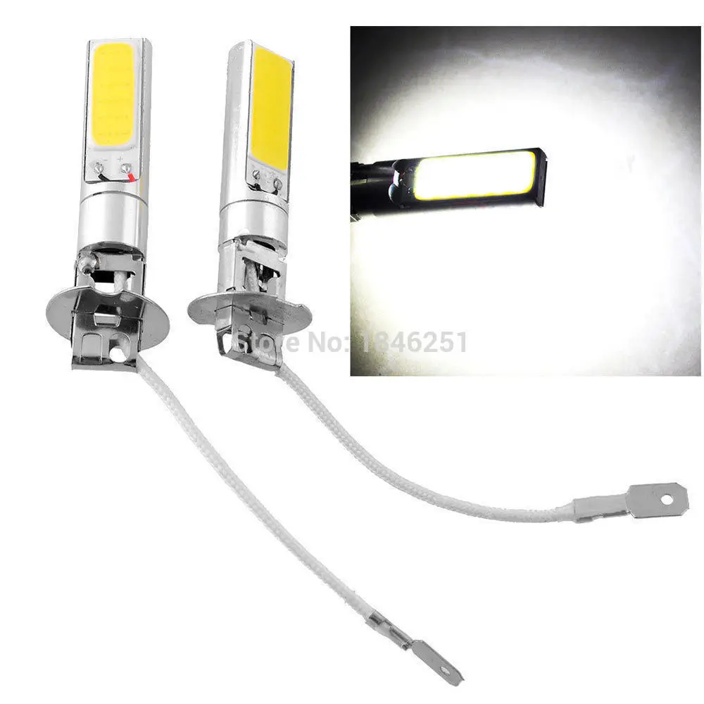 2 шт. H3 10 Вт высокой мощности Мощность ксенон белый SMD светодиодный светильник COB