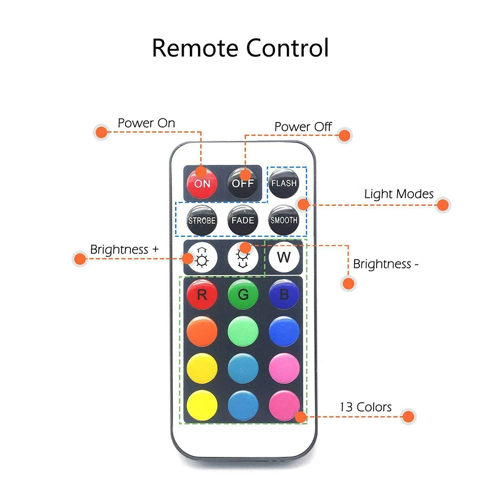 Погружной светодиодный светильник Xsky RGB с питанием от аккумулятора ночник чайный