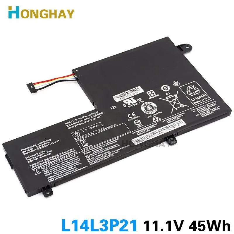Аккумулятор для ноутбука HONGHAY L14L3P21 L14M3P21 Lenovo Edge 2 1580 FLEX 3 1570 Flex3 14 ALEI Yoga 500 14ISK 14IBD 11 1 V
