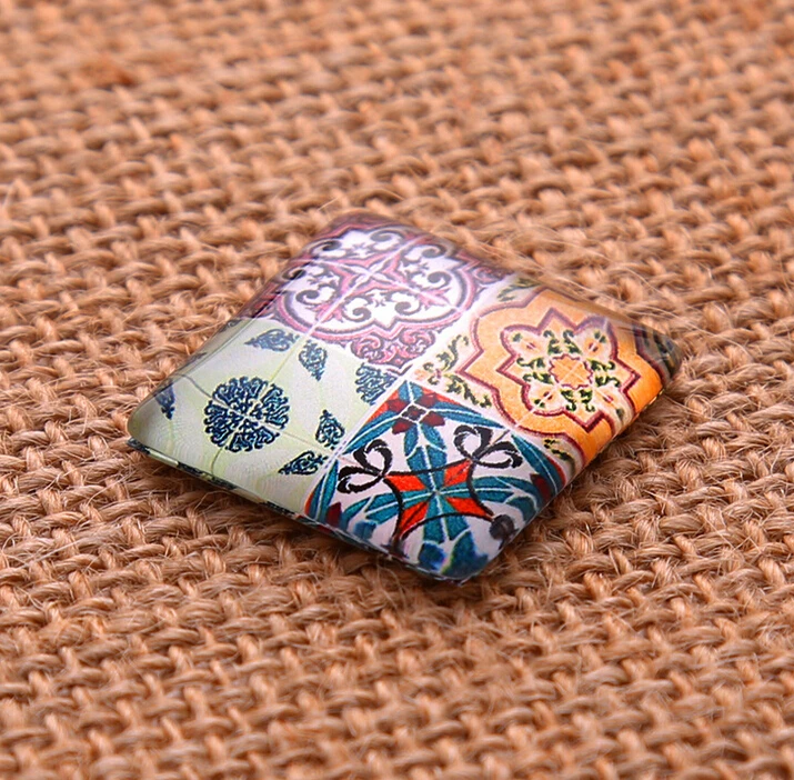 10mm/15mm/20mm/25mm Fashion Popular Bangtan Decorative Pattern Square Handmade Photo Glass Cabochons Jewelry Findings Components