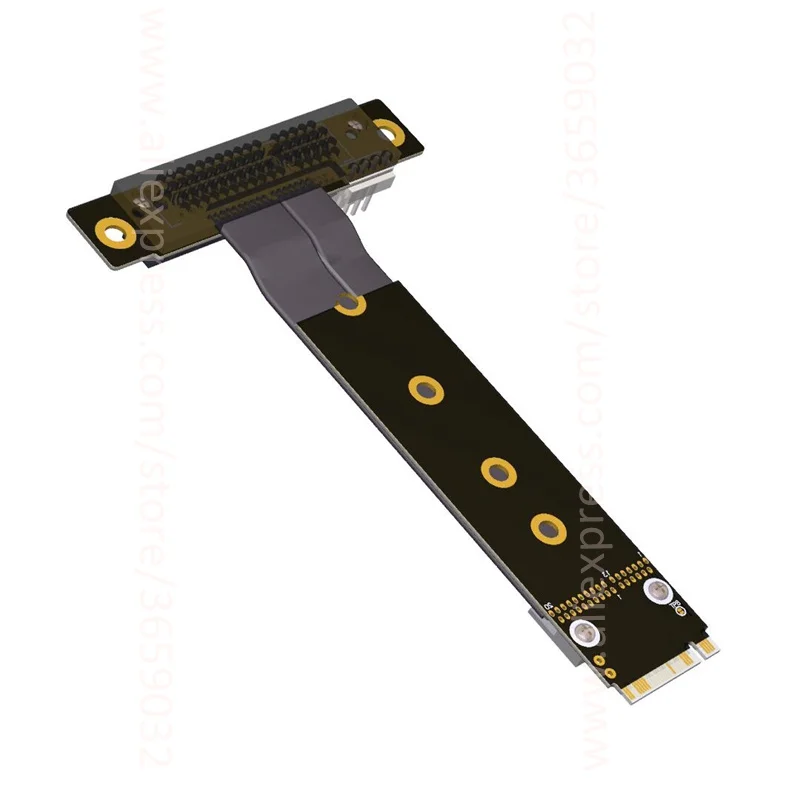 Riser PCIe 4 PCI E 4x к M.2 NGFF NVMe Key M key карта расширения Express x4 Gen3.0 32G/bps удлинитель ленточный