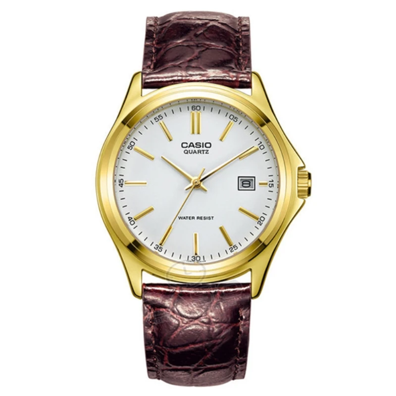 Casio лучший бренд роскошных часов Genuin золота кварцевые Для мужчин наручные часы Relogio masculino Таблица Casio классический MTP-1183Q-9A