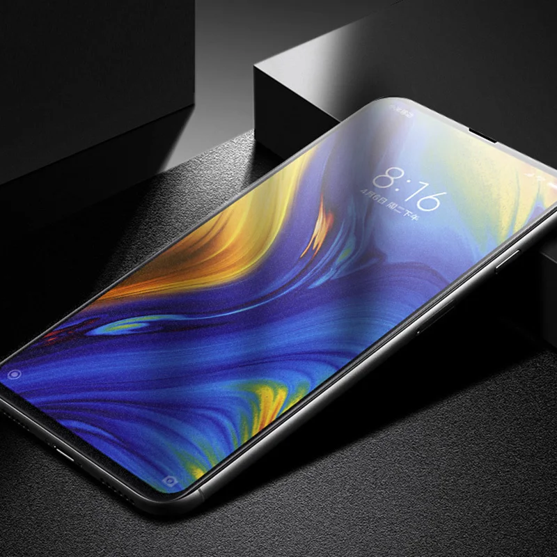 Матовая Mix 2s закаленное стекло полное покрытие 9H матовая пленка для Xiaomi mi mix3 без