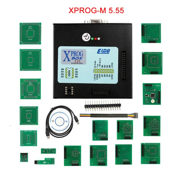 5.55 XPROG V5.70 V5.74 V5.84 USB ключ с полным адаптером XPROG-M 5,70 лучше, чем XPROG V5.60/V5.55/V5.0 X prog металлическая коробка - Цвет: 5.55