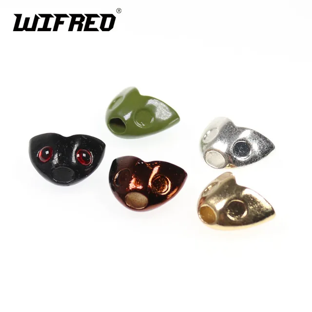 Wifreo 5 шт., для завязывания мух, Рыбья голова, маска, стример, для завязывания, размер S, L, Sculpin, шлем, стример