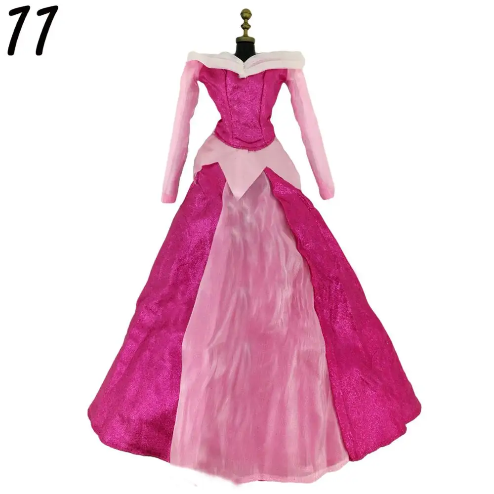 Lot Classic Dress Copy Elsa Bella Princess Party Ball Gown Dancing Fairytale Skirt Doll Accessories Clothes For 17 inch Doll Toy