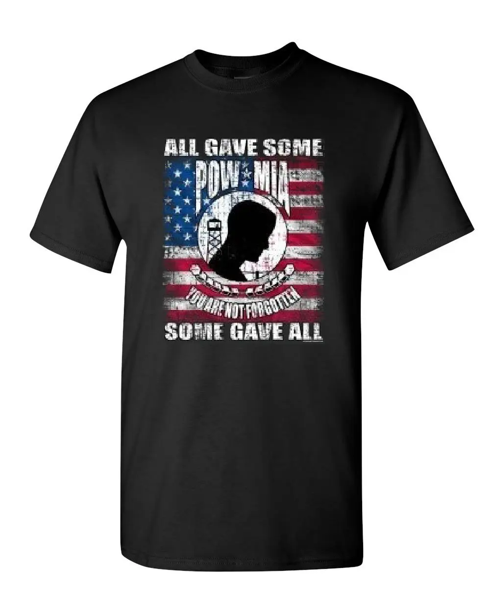 Мужская футболка с надписью POW MIA You Are Not forgotable классная унисекс Повседневная