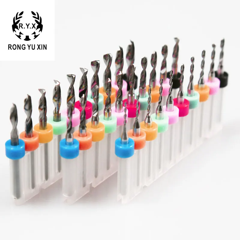 10 шт. набор сверл для печатной платы мини Карбид вольфрамовой стали