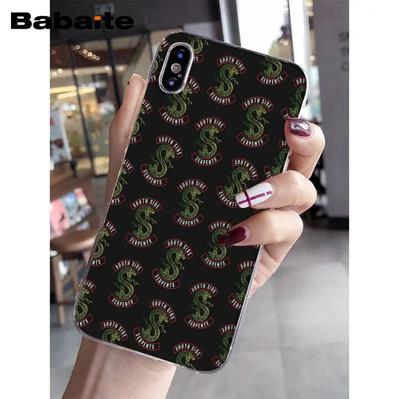 Чехол для мобильного телефона Babaite Riverdale South Side Serpents Apple iPhone 8 7 6 6S Plus X XS MAX 5 5S SE XR |