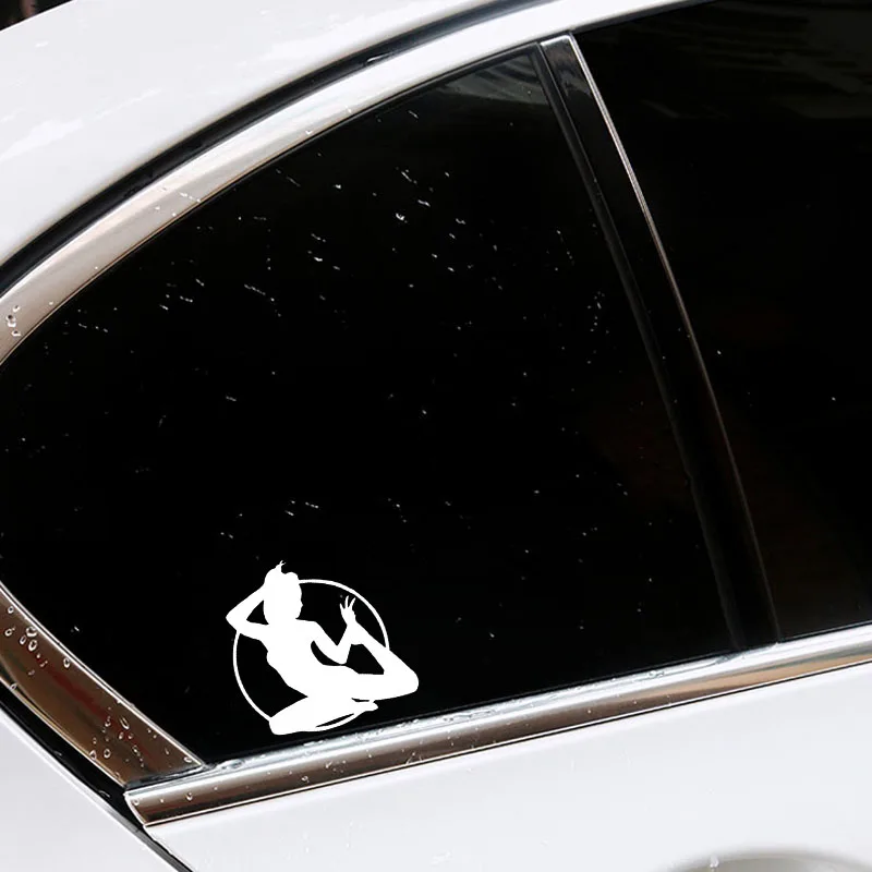 

QYPF 11.7*11.9 Aerobic Exercise Yoga Decor Vinyl Car Sticker Accessories Silhouette C16-1964