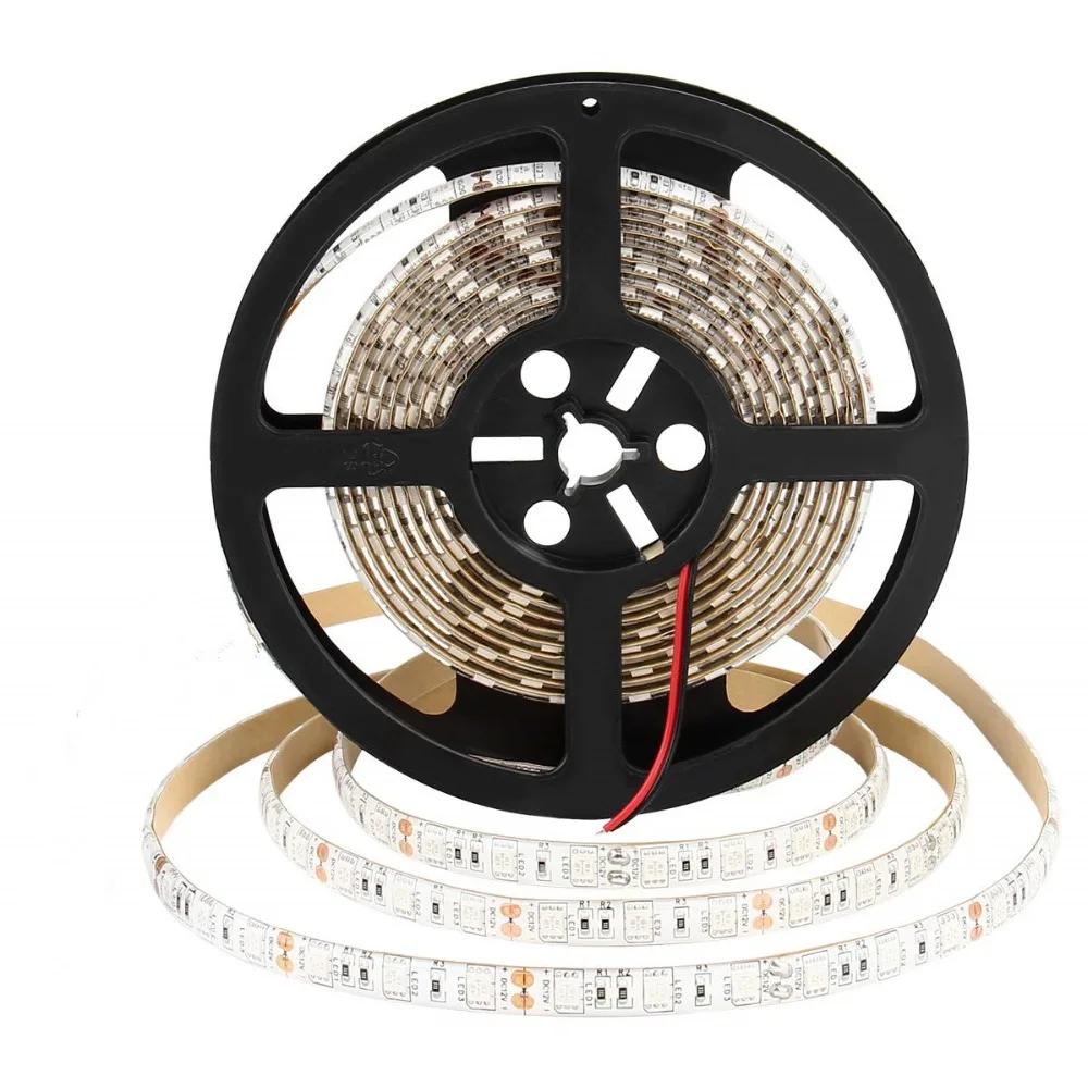Высокое качество 5 м/рулон RGB теплый холодный белый красный зеленый синий желтый