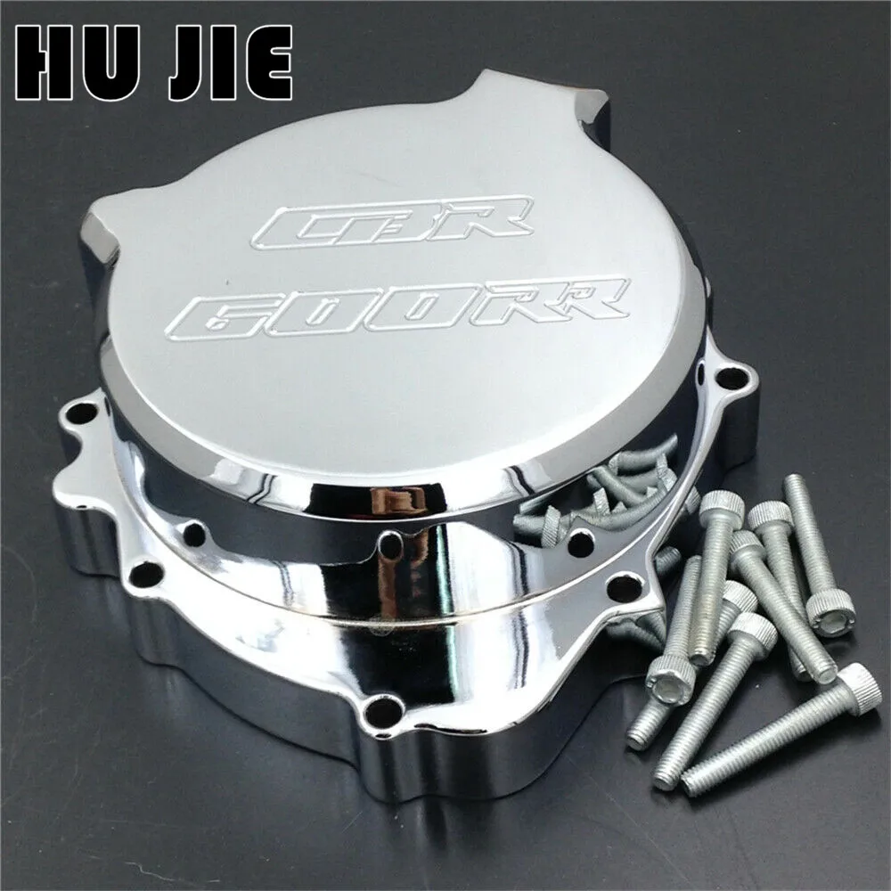 Для Honda CBR600RR CBR 600RR 2003 2004 2005 2006 мотоцикл черный двигатель статор Крышка хром Левая