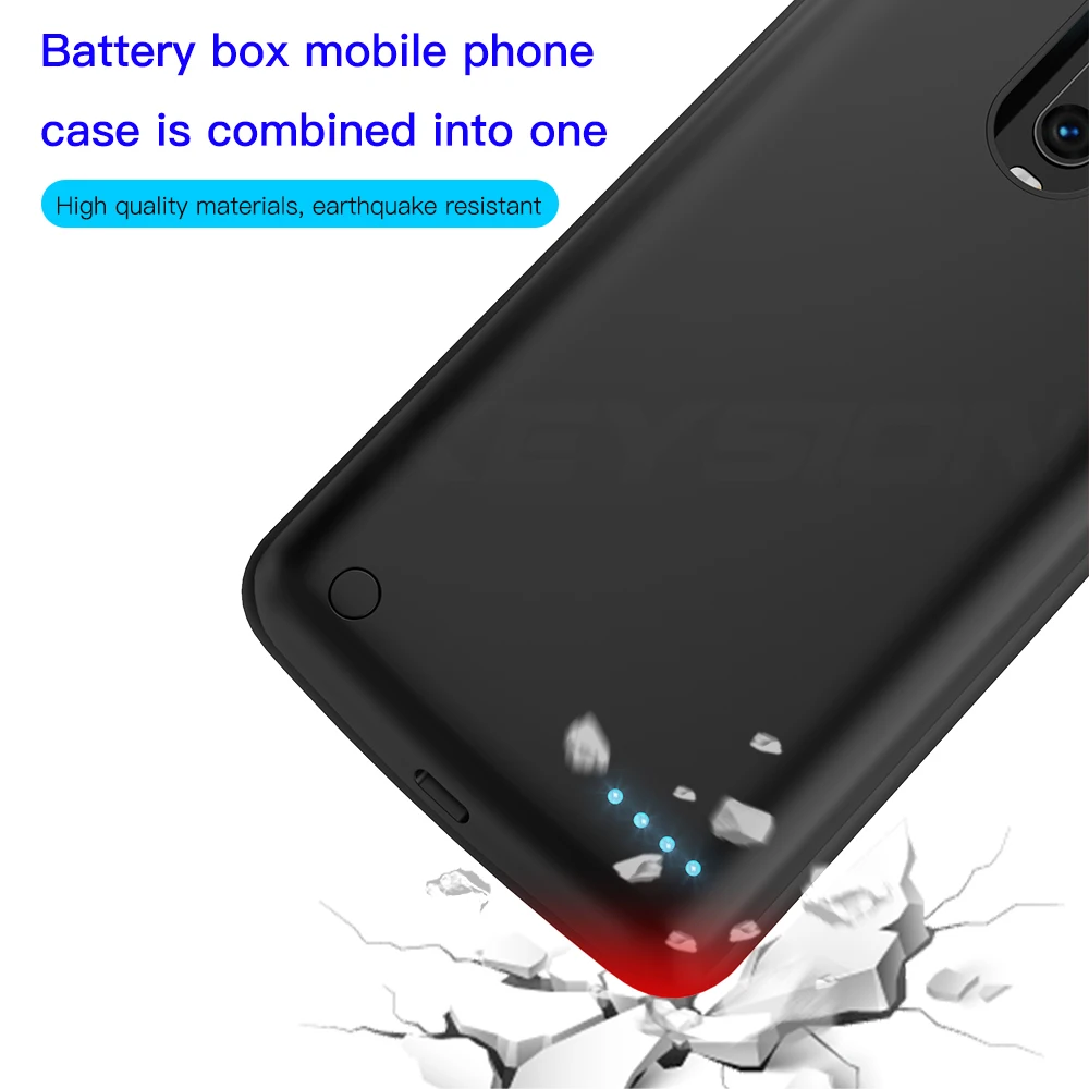 KEYSION 6500 мАч портативный чехол для аккумулятора для Xiaomi mi 9T Pro mi 9 SE A2 аккумулятор внешний аккумулятор чехол для зарядки красный mi K20 Note 7