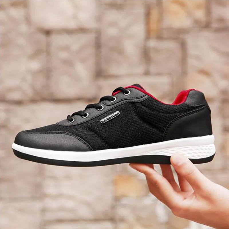 Large Size Business Casual Men Shoes 2019 Spring New Fashion Mesh Non-slip Wear-resistant Men's | Обувь